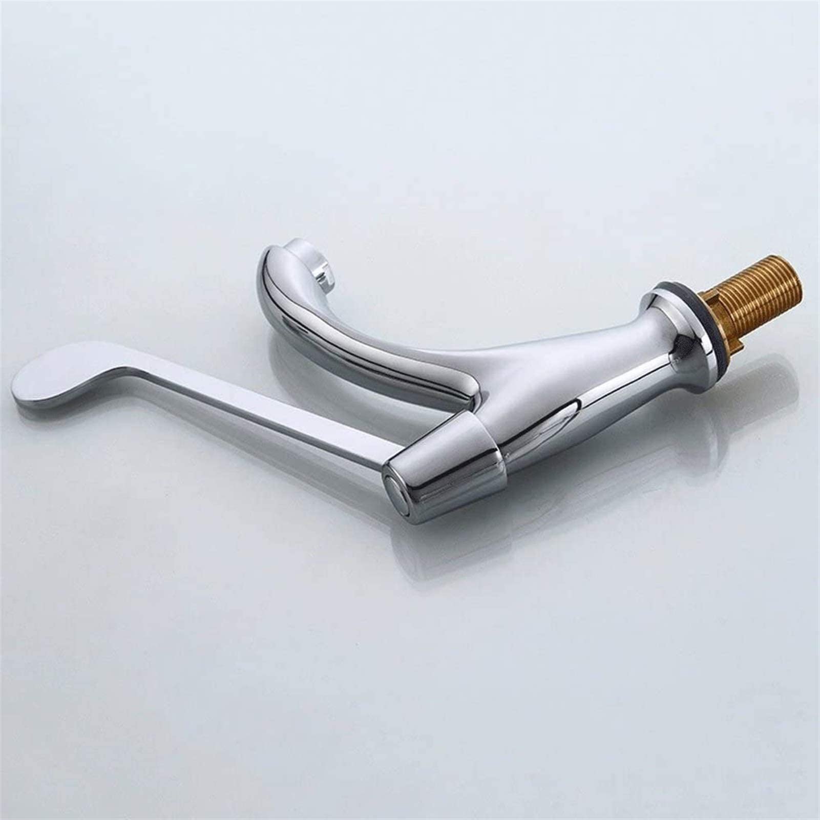 Grifos De Cocina, Grifo, Grifo De Baño, Grifo Mezclador Monomando De Cobre con Codo Táctil, Grifo Moderno De Laboratorio, Grifo De Hospital con Mango Largo.