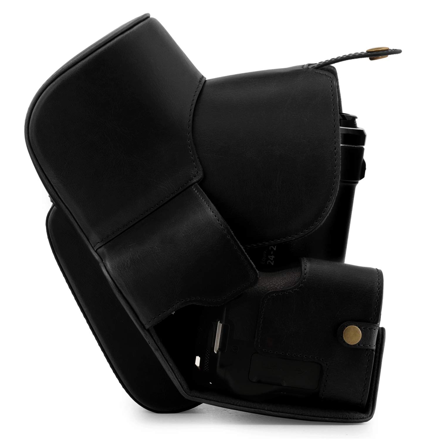 MegaGear - Etui Ochronne Ze Sztucznej Skóry Kompatybilne Z Nikon Coolp - czarny, 11 cm x 9 cm x 12.5 cm, MegaGear Etui ochronne ze sztucznej skóry kompatybilne z Nikon Coolpix P950 - czarne, Jednolity