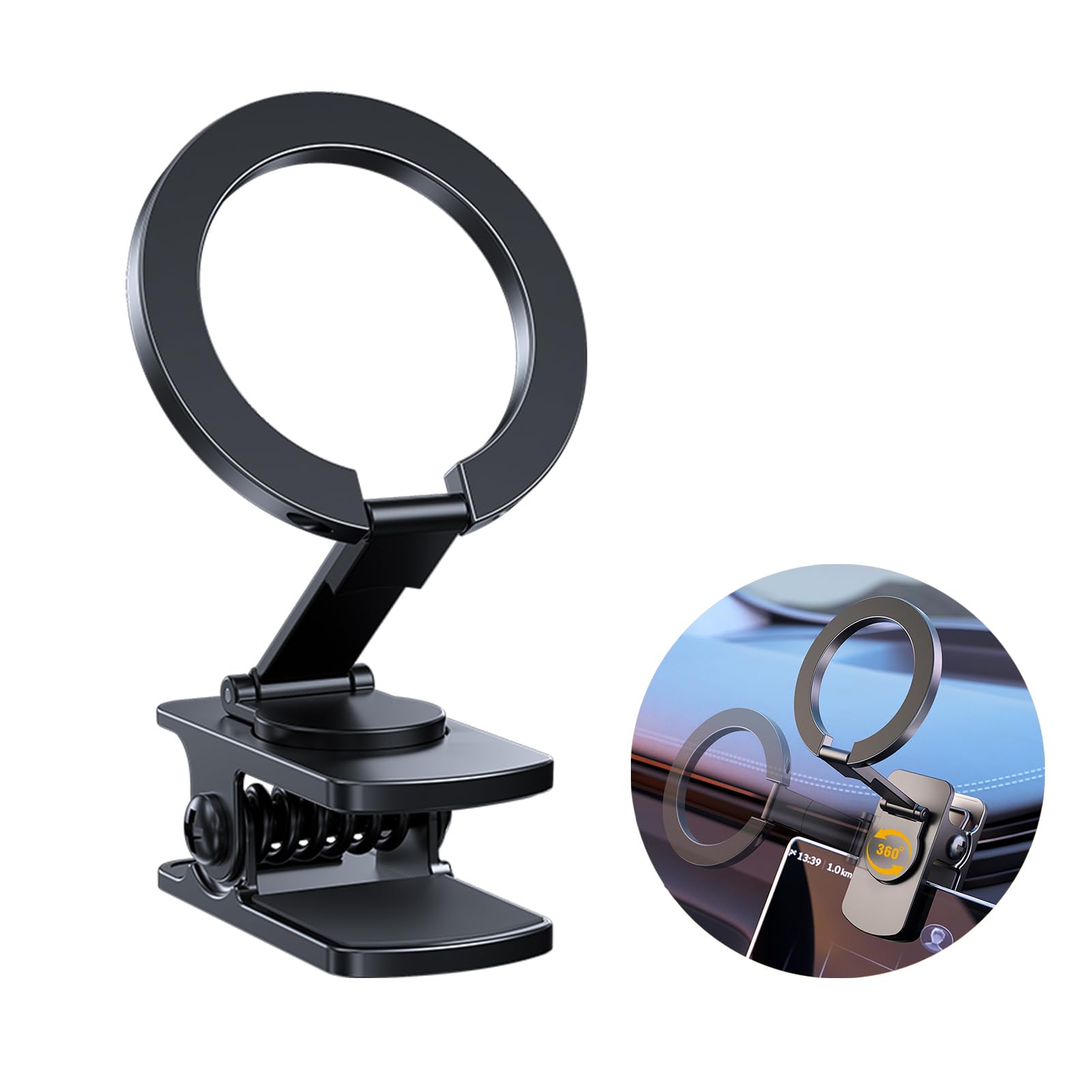 Amazon.co.jp: Antion マグネットスマホホルダー クリップ式 MagSafe