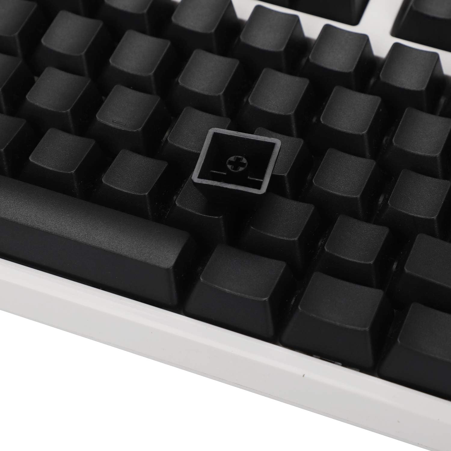 YMDK Blank Thick PBT OEM Profile 108 ANSI Keycaps for MX Switches Mechanical Keyboard (Only Keycap) (Black)