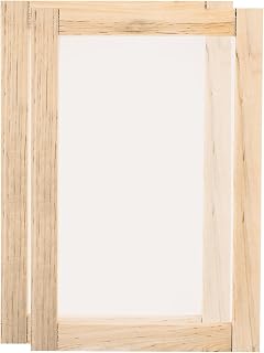 HARFINGTON 2pcs Silk Screen Printing Frame Small 16.5 x 11.8 Inch Wood Reusable Washable Screen Print Tool Start Kit with 120 Mesh for Beginners T-Shirts Screen Printing