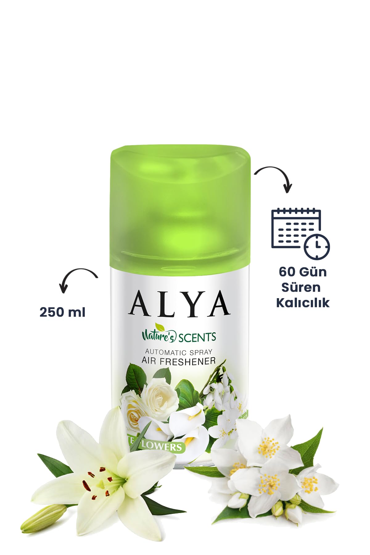 ALYA Nature's Scents White Flowers - Beyaz Çiçekler Oda Kokusu Yedek Makine Spreyi 250 ml