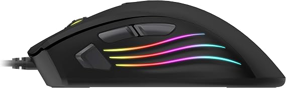 Havit Gamenote Gamer Mouse, RGB, 800-1600-2400-3200 DPI, USB, MS1002