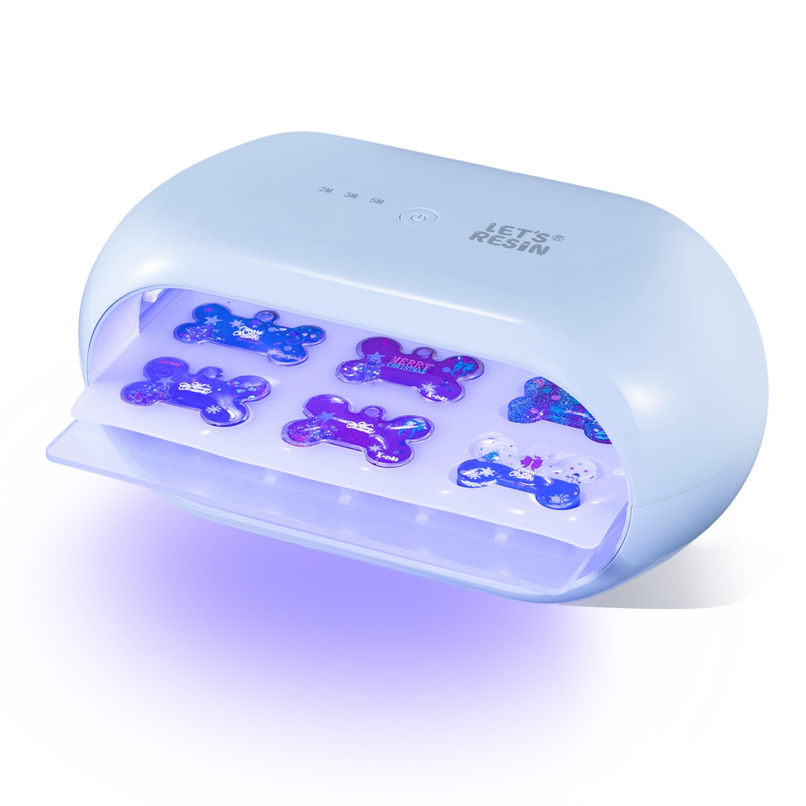 Lampe UV Résine LET'S RESIN - Double Face 36 LED - Minuterie 2/3/5 Min - Pour Bijoux Et Créations