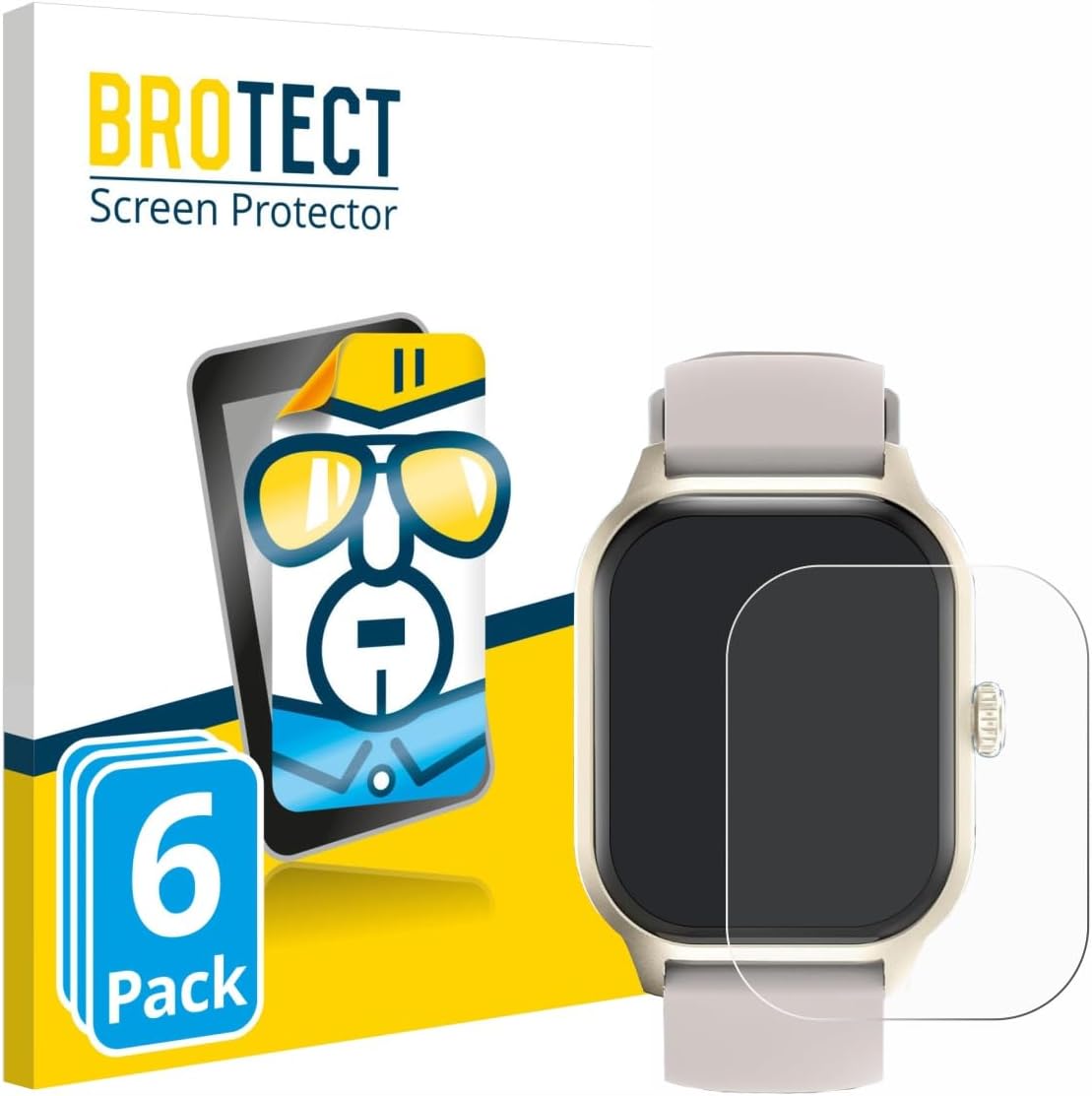 brotect Screen Protector compatible with LAOYABB QS07 2.01" (6 Pack) - HD-Clear Protection Film