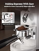 Vista 6 de Neretva Molinillo de Café con Rebaba, 2 en 1 Profesional Molinillo de Espresso de Acero Inoxidable Conjunto 51~58mm Portafiltro Molinillo de Granos