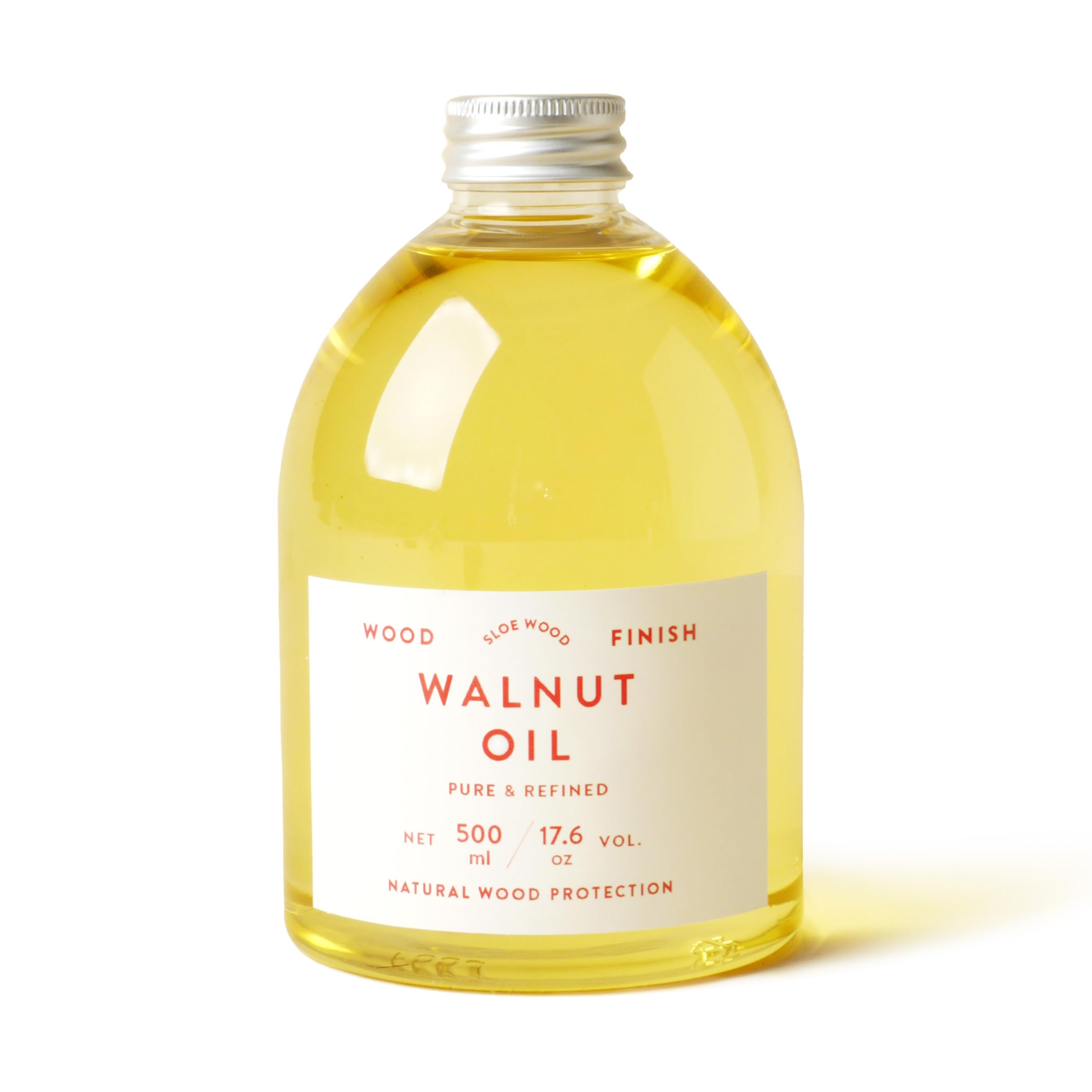Sloe Wood | Refined Walnut Oil for Food Safe Wood Finish (Clear, 500ml)