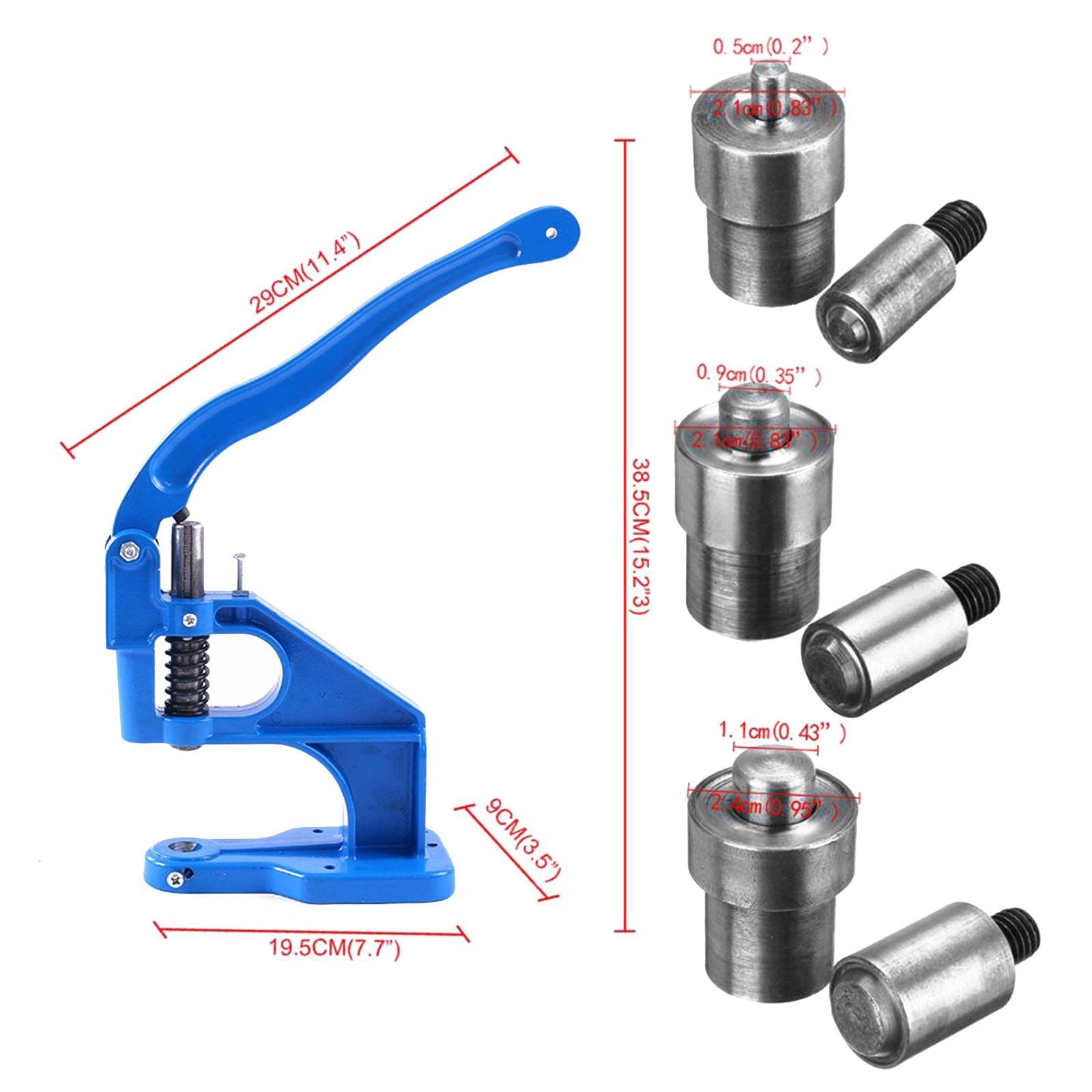 Herramienta para Máquina de Ojales Y Manual. Troqueles para Broches de Presión.