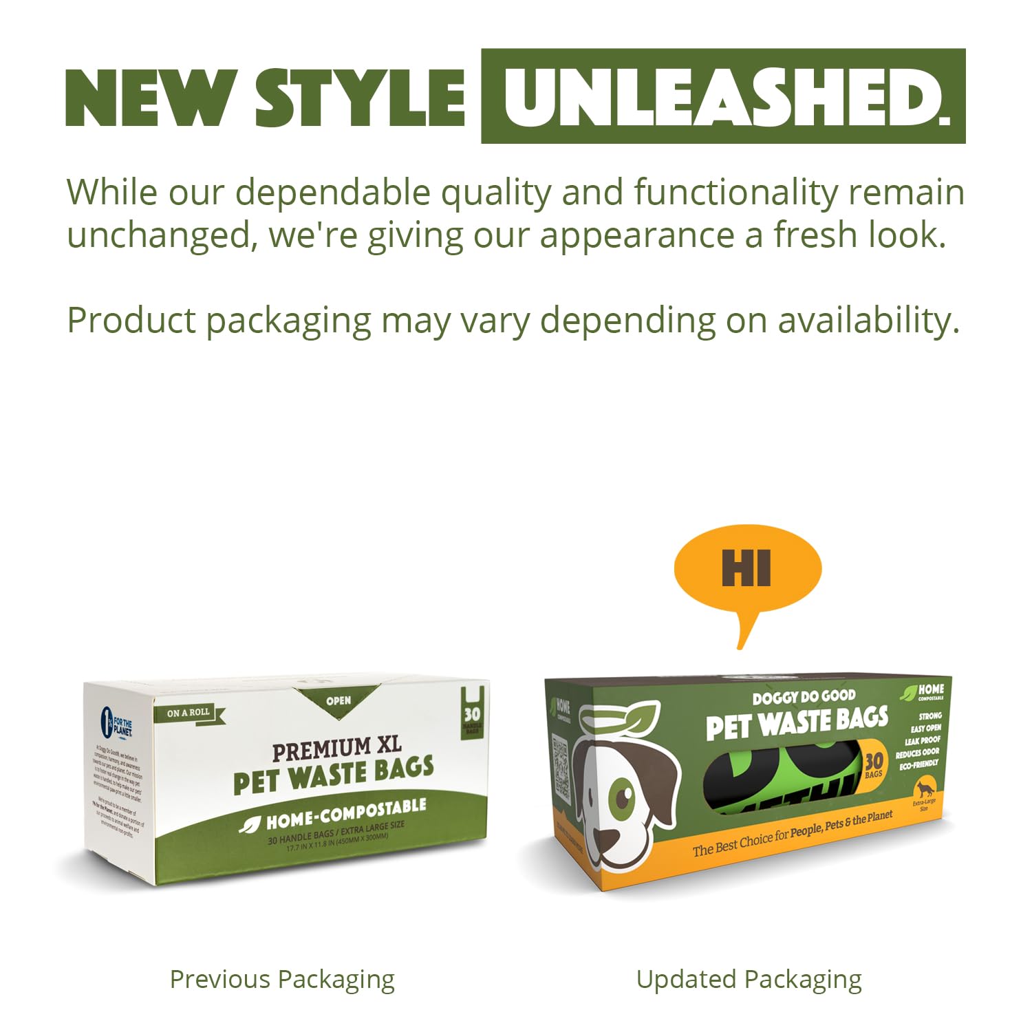 Doggy Do Good Poop Bags for Dogs (30 Ct), Easy Open Dog Poop Bags Single Roll, Certified Home Compostable