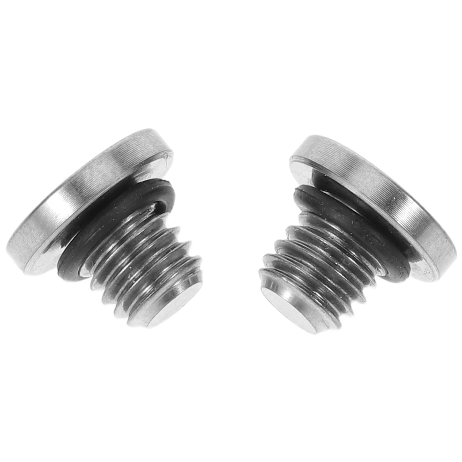 NULYLU Hydraulic Disc Brake Lever Screws Set 2Pcs Titanium Alloy M5X5-8Mm for Mountain Bike Brake Oil Bleed Maintenance Compatible with Shimano