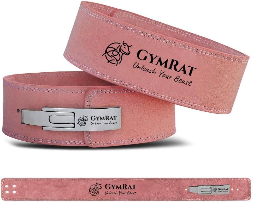 GYMRAT™ Premium 10MM Weightlifting Lever Belt for Man and Women, Weightlifting with Heavy Duty Buckle, Professional Weight Lifting Belt (PINK, M)-picture-21