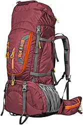 Mochila Cargueira 80L para Camping, Trilha e Viagem – Impermeável, Resistente e Ergonômica com Sistema de Ventilação, Alças Acolchoadas e Múltiplos Compartimentos