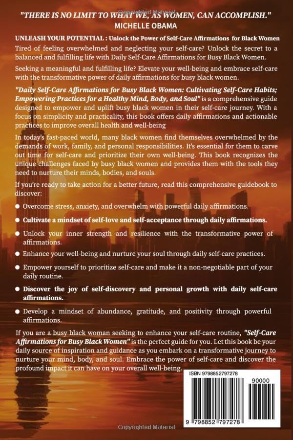 Miniatura 2 de Daily Self-Care Affirmations for Busy Black Women Cultivating Self-Care Habits Empowering Practices for a Healthy Mind, Body, and Soul