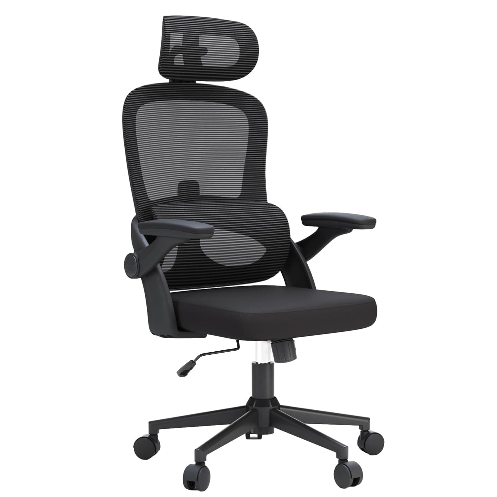 SIHOO M102C Ergonomic Mesh Office Chair, High Back desk chair with 3D Armrests, Up&Down Lumbar Support, Swivel Computer Task Chair, Black