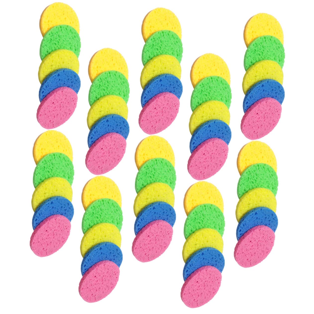 MAGICLULU Set Di 3 Spugne Struccanti Riutilizzabili Per Il Viso Per La Pulizia Spugne Delicate Per Il Viso Per Estetisti Morbide E Delicate 50 Pezzi*3