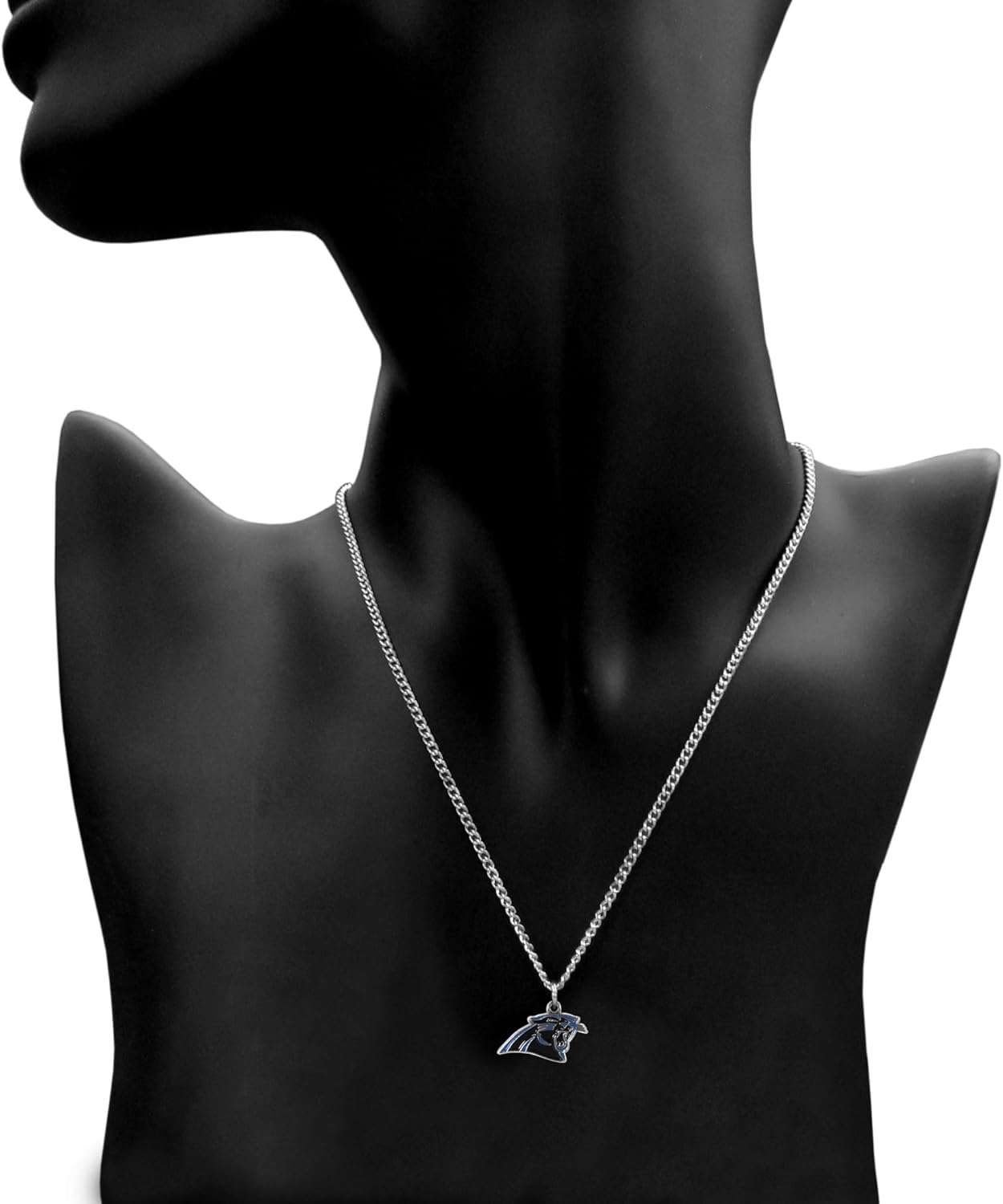 NFL Siskiyou Sports Fan Shop Carolina Panthers Chain Necklace with Small Charm 22 inch Team Color - Image 3