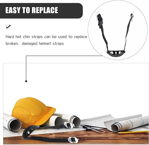 Miniatura 4 de DOITOOL Correa de barbilla para casco de sóftbol, correa de barbilla con correa elástica negra y copa para la barbilla, correa universal para la