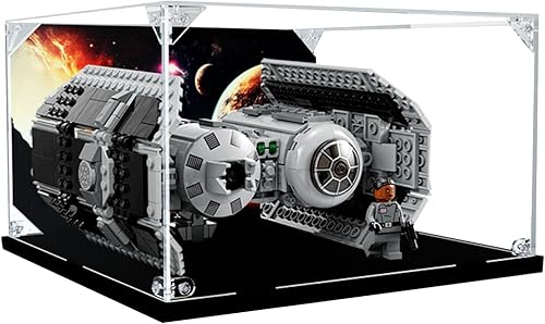 Miniatura 1 de Vitrina de acrílico para Lego Star Wars TIE Bomber 75347 Modelo - Caja de almacenamiento anti-UV a prueba de polvo - Ideal para coleccionistas