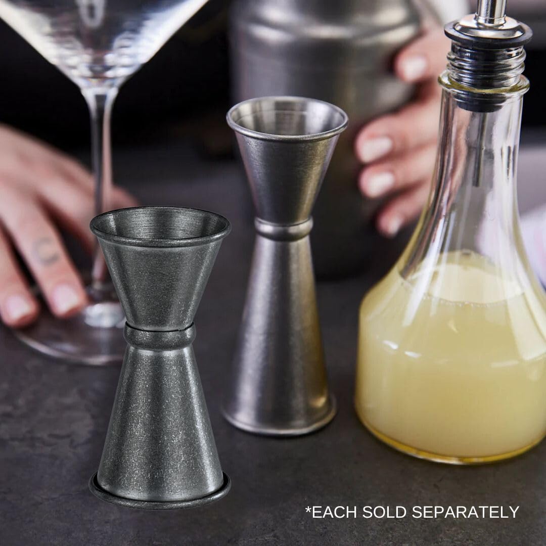 Soro Essentials- 1/2 oz x 3/4 oz Stainless Steel Jigger Crafted Steel - Double Cocktail Jigger Bartending Measuring Jigger Bartender Tools for Shot Liquor Alcohol Home Bar Drink Kitchen
