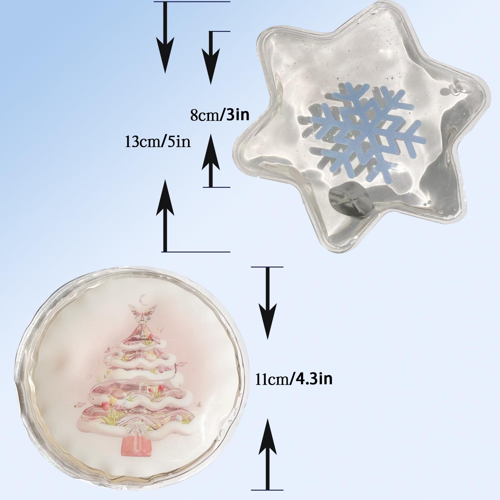 2 Pcs Reusable Snap Heat Pack,Portable Hand Warmer, Hand Warmers Cute Long Lasting Warmth for Camping, Outdoor,Hand Warmers Boil Click Heat Pocket