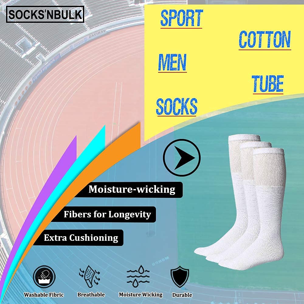 Calcetines 'NBULK 60 pares al por mayor al por mayor de algodón deportivo unisex Crew, tobillo, calcetines de tubo, hombres mujeres niños - Blanco -