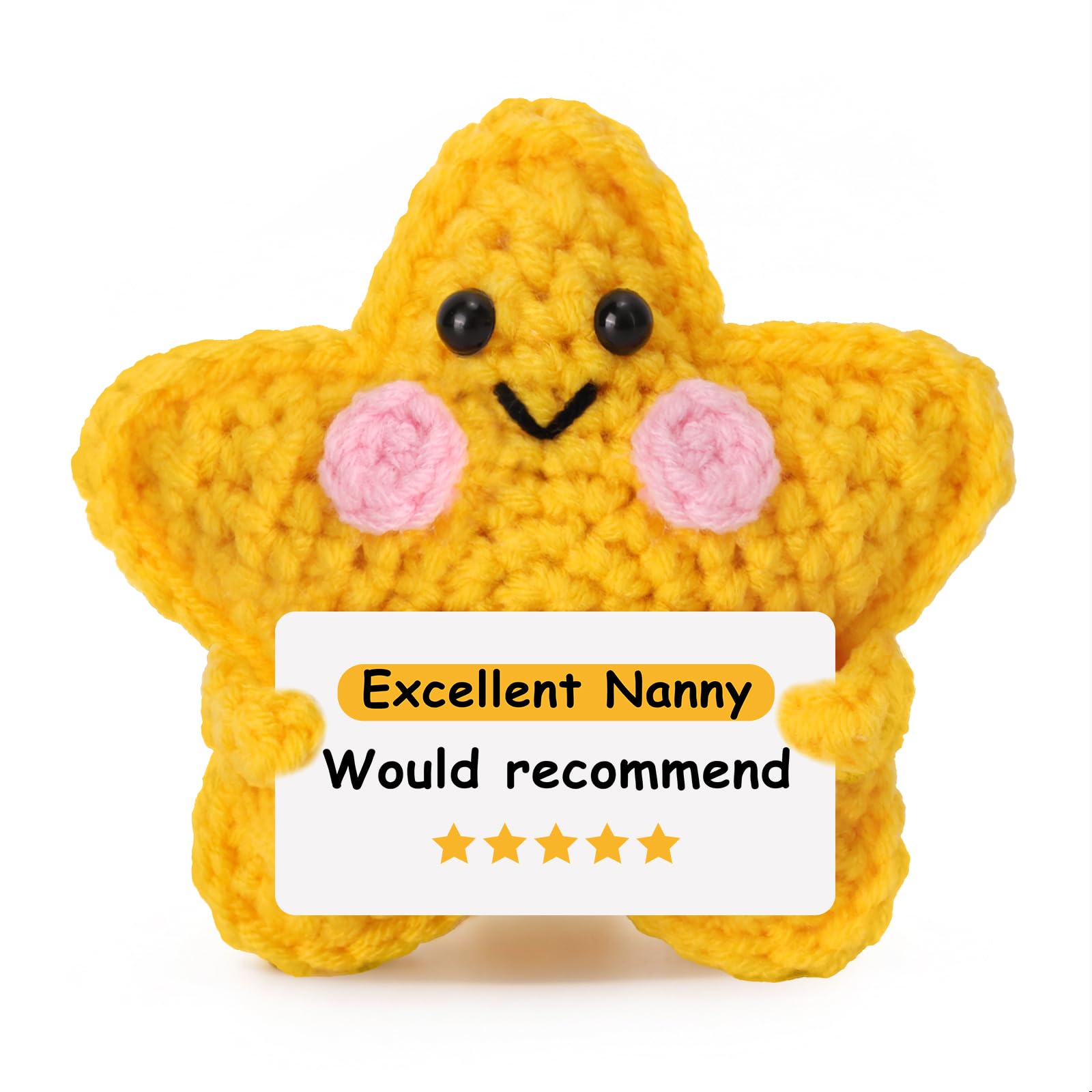 Nanny Gifts, Handmade Crochet Star, Nanny Birthday Gifts For Nanny, Emotional Support Gift, Presents For Nanny From Grandchildren For Mother's Day, Christmas โ image 1