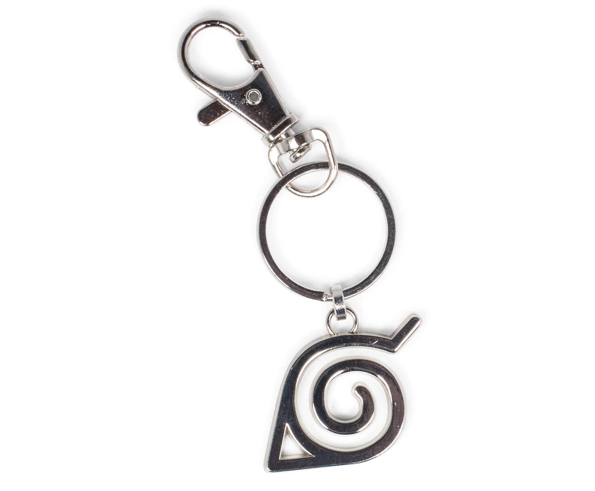 SalesOne LLC Naruto Shippuden Hidden Leaf Village Symbol Enamel Pendant Keychain Bracelet | Cute Anime Key Ring Accessories with Purse Charm for Handbag, Wallet, Phone | Toynk Exclusive