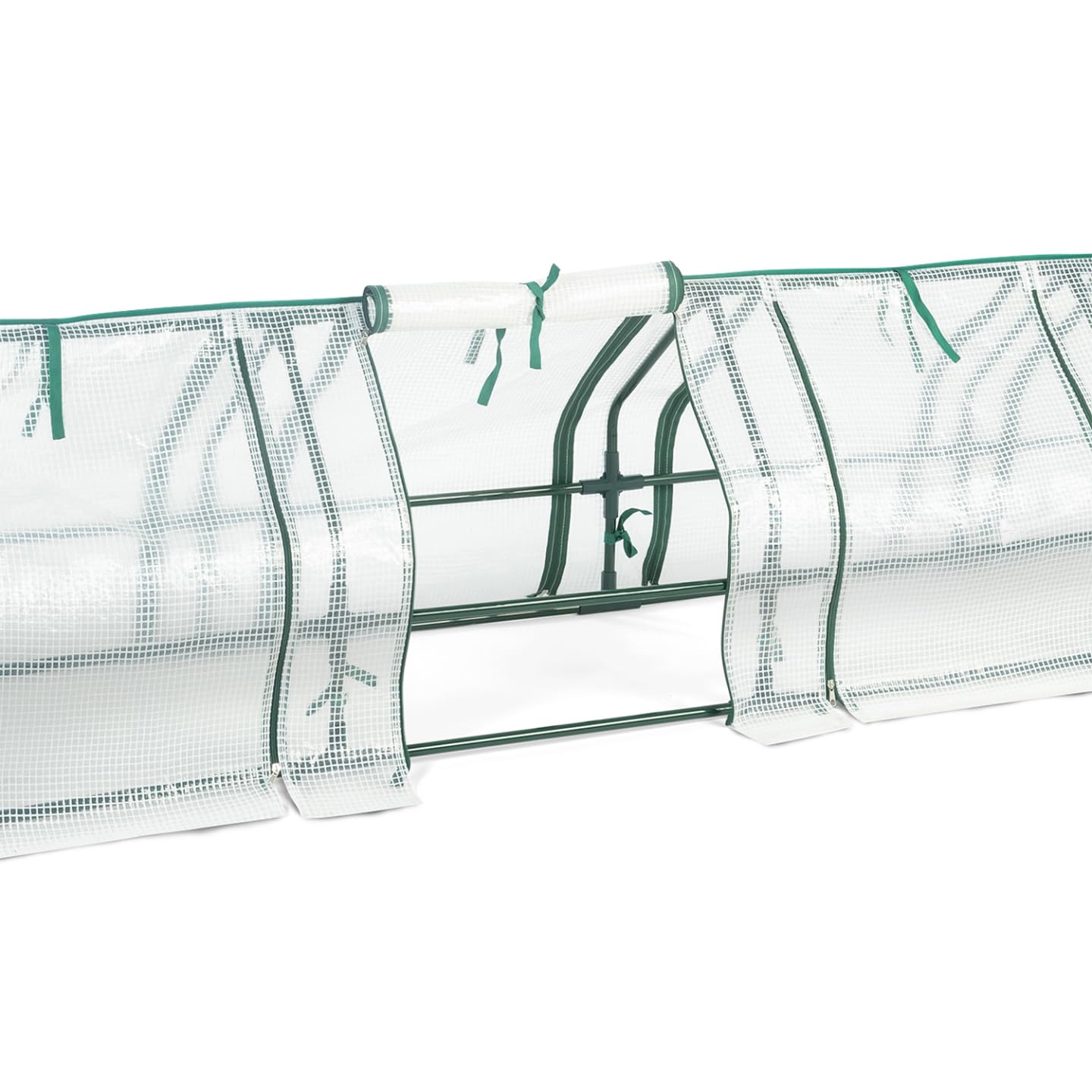IDMarket - Serre châssis de Jardin spéciale forçage L. 300 CM Blanche
