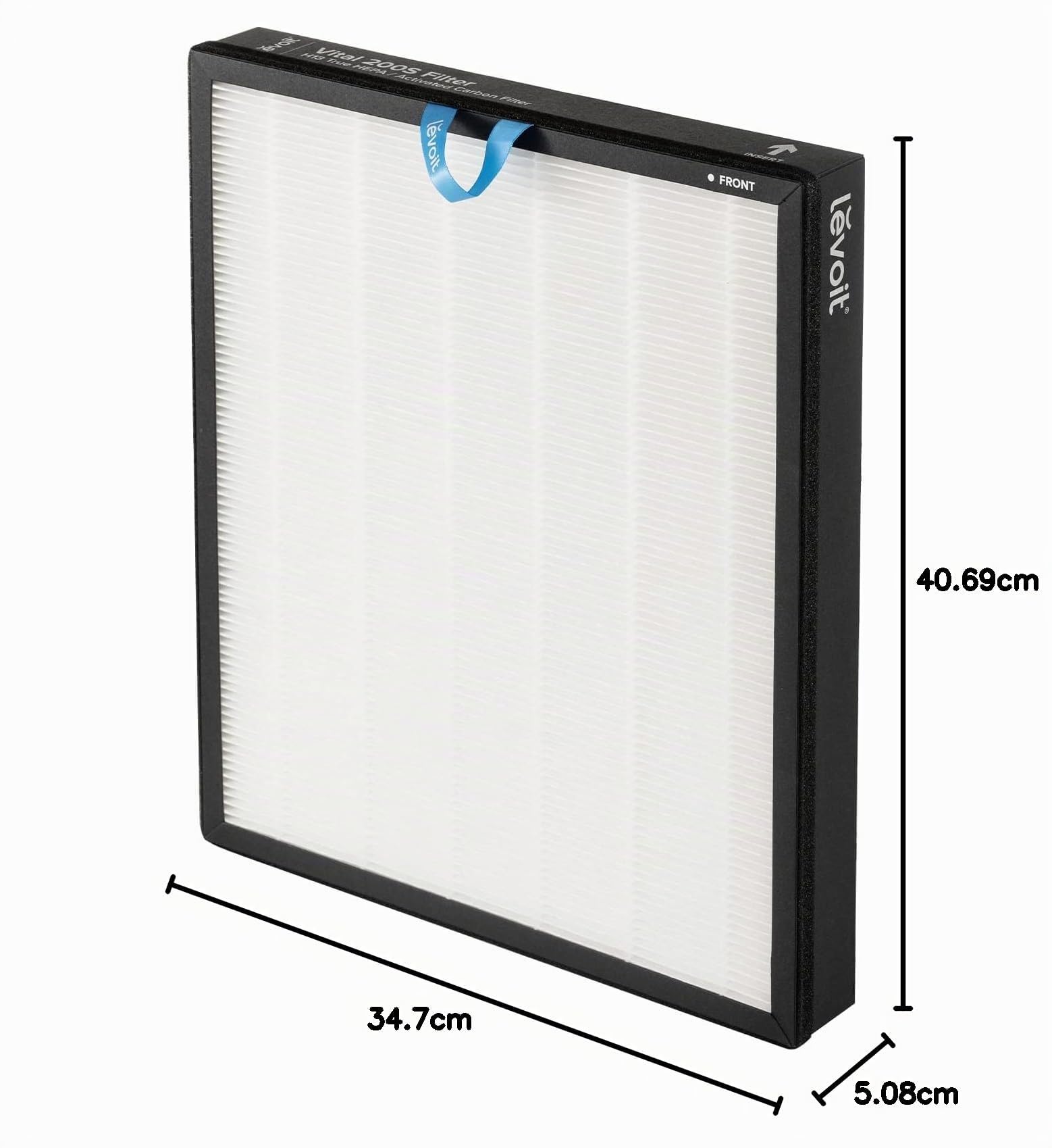 LEVOIT Vital 200S-RF Filtro di Ricambio Originale, Filtro HEPA con Carboni Attivi ad Alta Efficienza, contro 99,97% Polvere, Polline, Allergeni, per Fumatori, Vital 200S-RF, Bianco