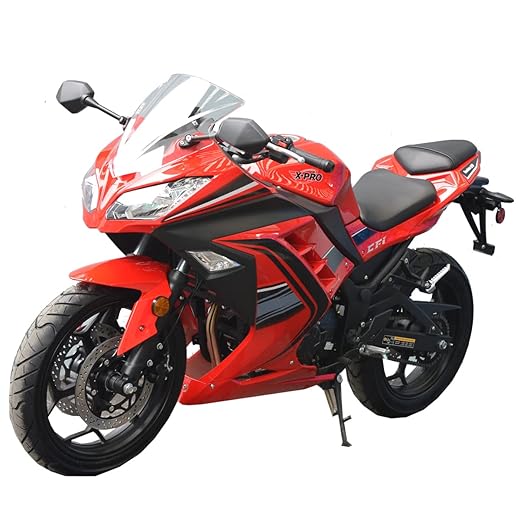 X-PRO 250cc 6 Speed EFI Fuel Injection Dirt Bike Motorcycle Bike Street Bike Motorcycle Assembled in Crate (Red)