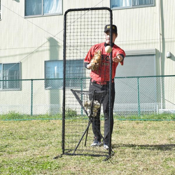 Amazon | 野球 投球保護用ネット スリムシールドネット 高さ183cm×幅