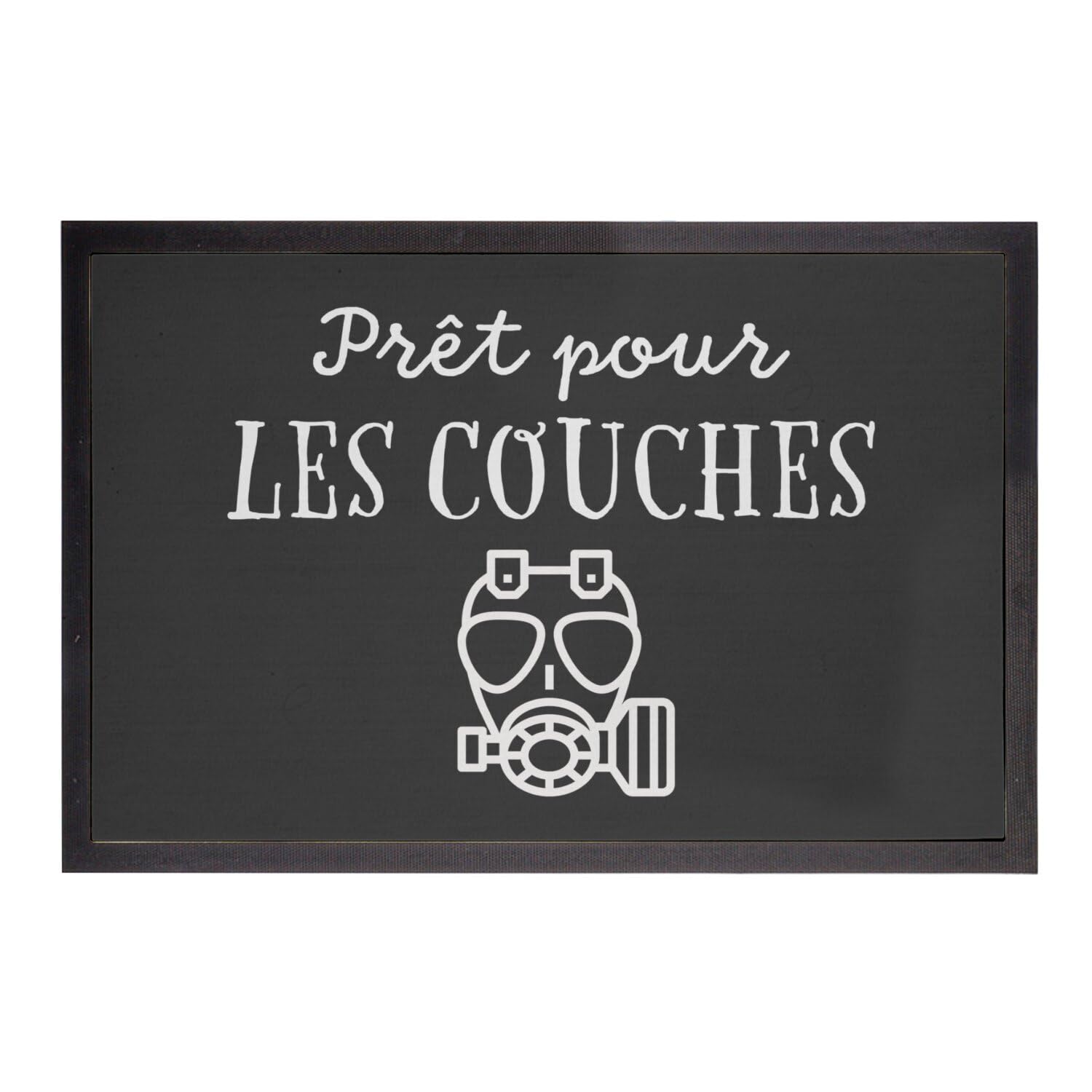 Paillasson noir 60x40 tapis entrée humour papa bébé Fabulous