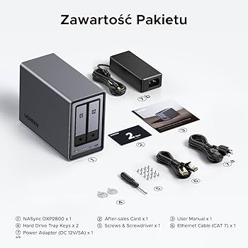 【未使用】UGREEN NASync （DPX2800）2ベイ UGREEN NAS 2 ベイ｜76TB大容量と30日間の安心お試し