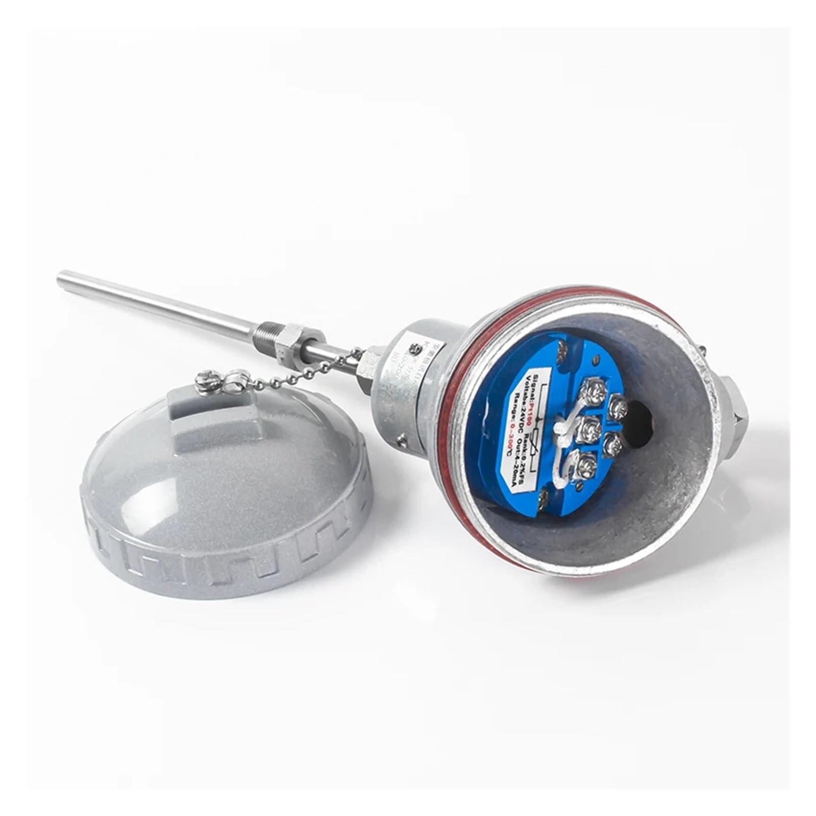 Transmisor de temperatura PT100 (50 °C, 100 °C, 200 °C), sensor de temperatura 4-20 mA, G1/2 G1/4(G1-4 0-200C 4-20mA,100mm)
