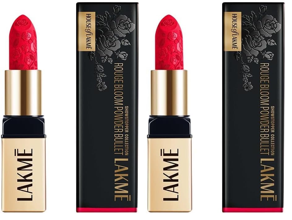 Image of LAKME Rouge Bloom Powder Matte Bullet Cherry Blossom 207-4gm (Pack of 2)