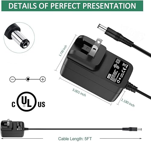 Miniatura 2 de FITE ON Adaptador CC de 5 V con certificación UL para Flytouch 8 Cube Freelander Yuandao Pipo Ployer Sanei Tablet PC Cargador Cable de alimentación