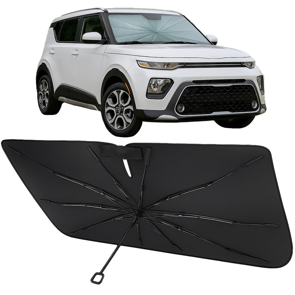 Proadsy Custom Fit Windshield Sun Shade Umbrella for 2020-2026 Kia Soul