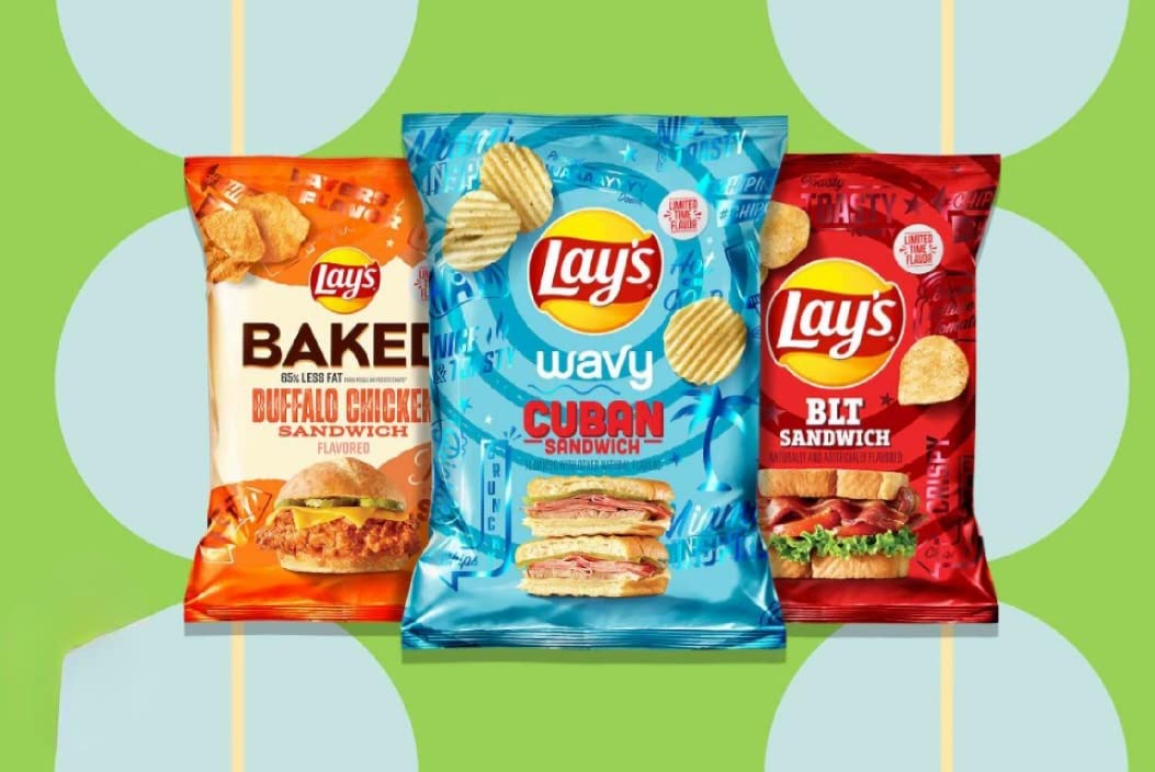 (Lay's BLT Sandwich Potato Chips)(Lay's Cuban Sandwich
