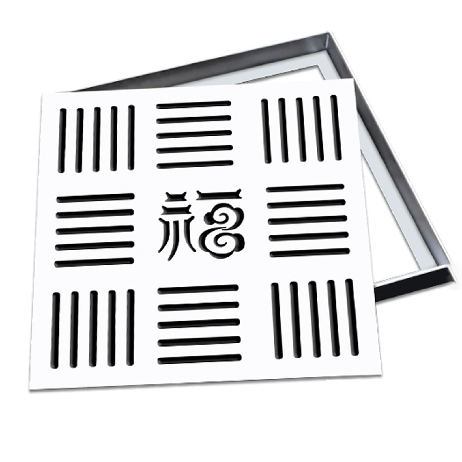 FCXWEVR Square Manhole Cover for Draina Septic Tank Cover for Driveway & Yard Outdoor Sewa Basin Lid WeatherResistant & Secure Fit