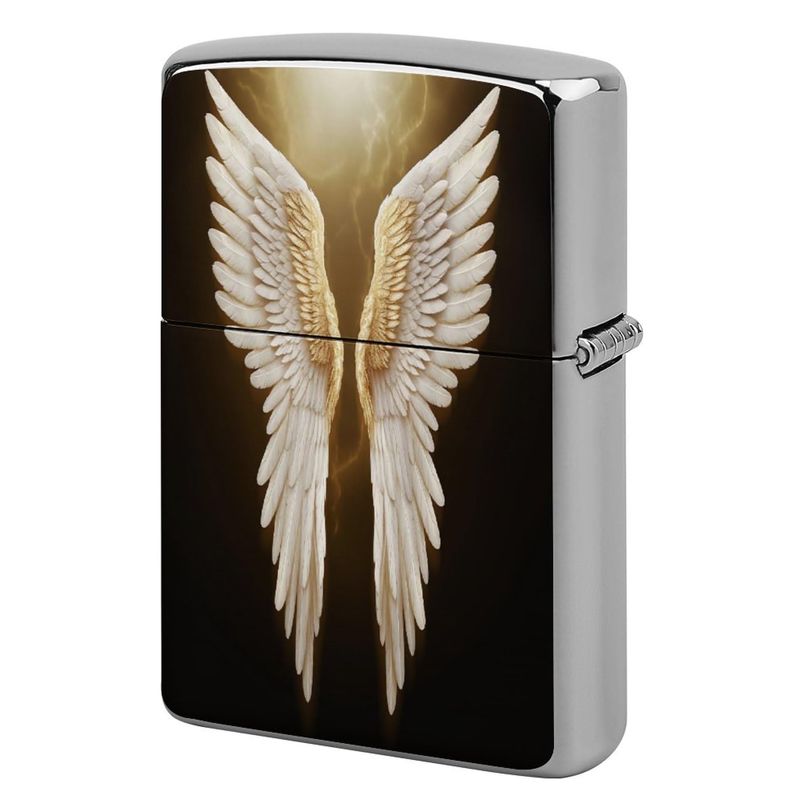 Fodpand Style Angel Wing Metal Lighter Case Cover Lighter Sleeve