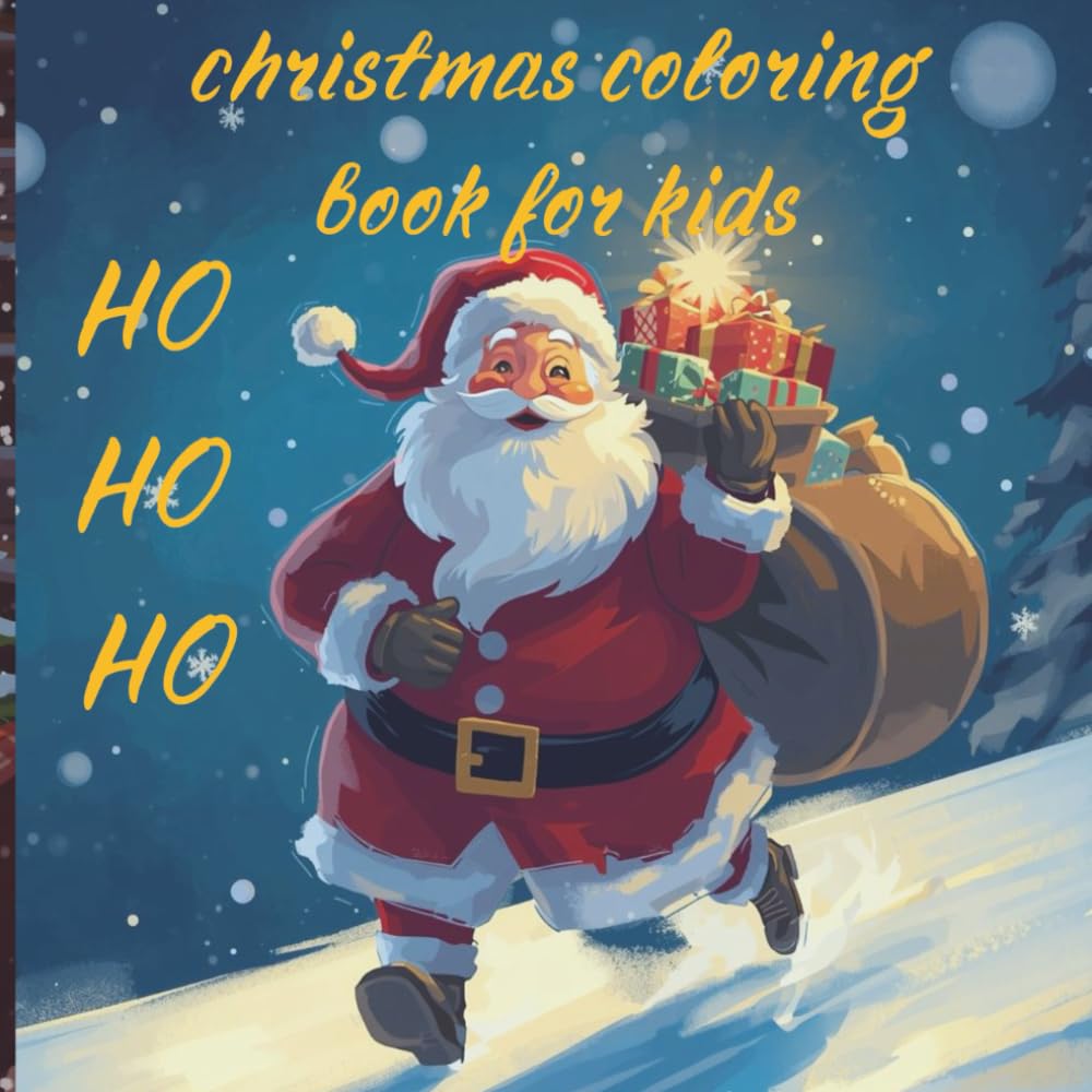 Christmas Coloring Book: Simple & Cute Christmas coloring book