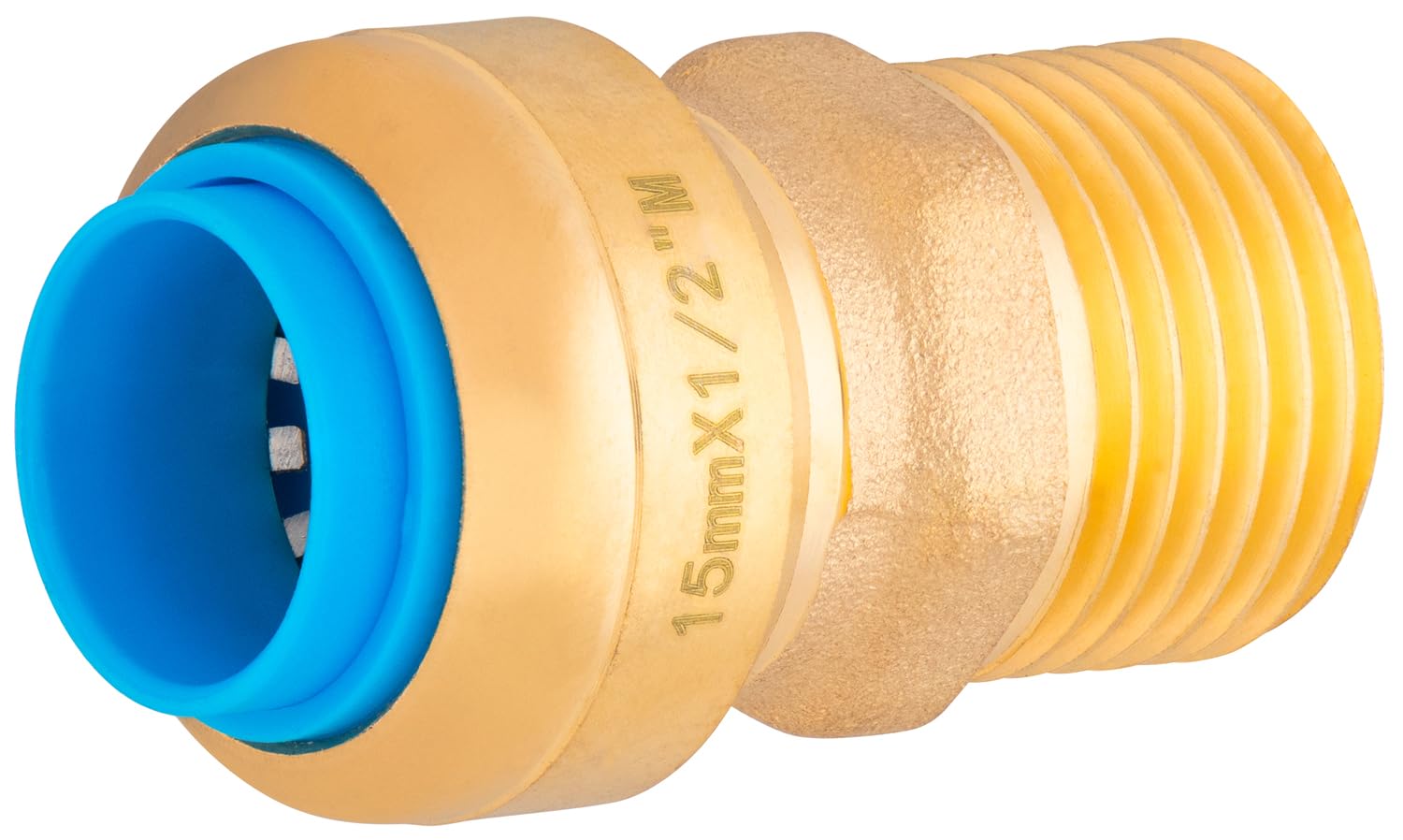 Raccord automatique universel Ø15 mâle 15x21 (1/​2) TOUT PUSH
