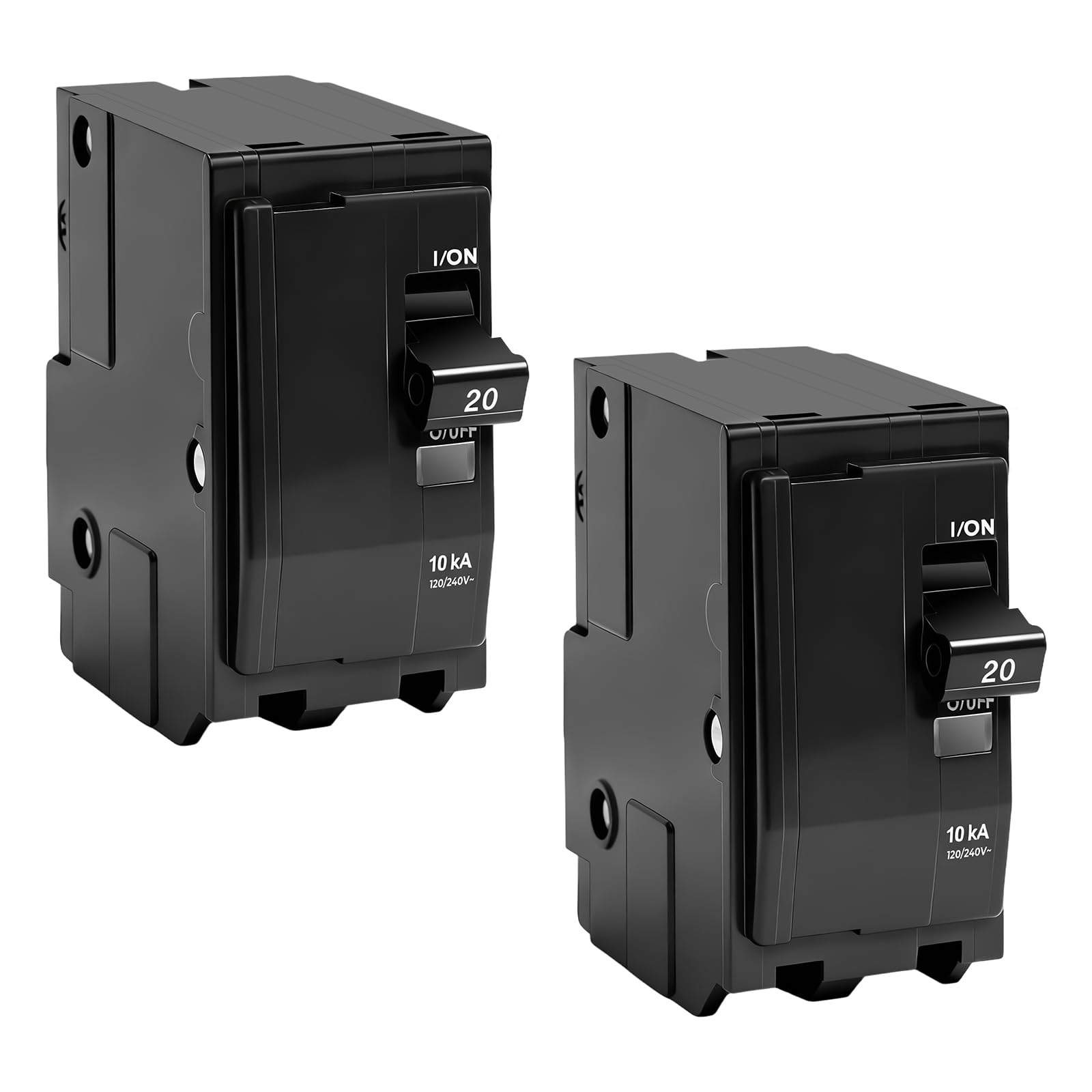 View 1 of 2Pcs 20Amp 2-Pole Circuit Breaker for QO220CP with Trip Indicator, 20Amp 2 Pole Breaker Compatible with Square D QO Load Centers, CSEDs, NQOD Distribution Panels, 20A, 120/240V, 10kAIC