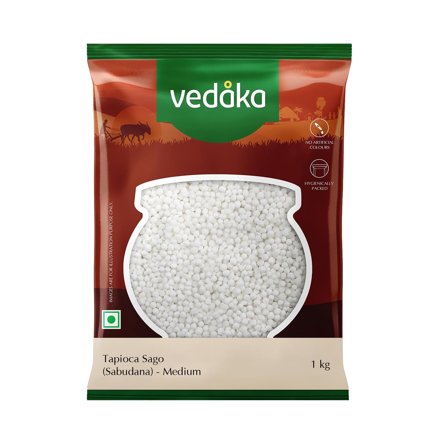 Sabudana (Sago) - Medium, 1Kg