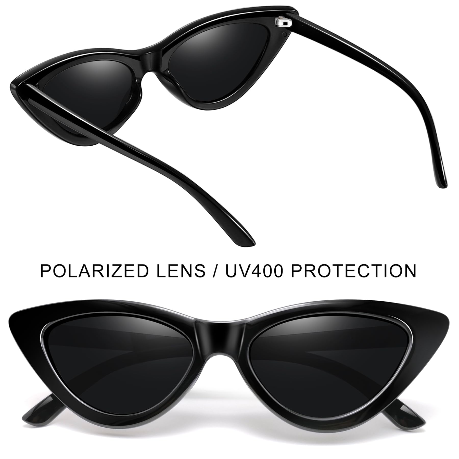 Joopin Occhiali da Sole da Donna Occhi di Gatto Polarizzati Protezione UV Vintage Cat Eye Occhiali da Sole