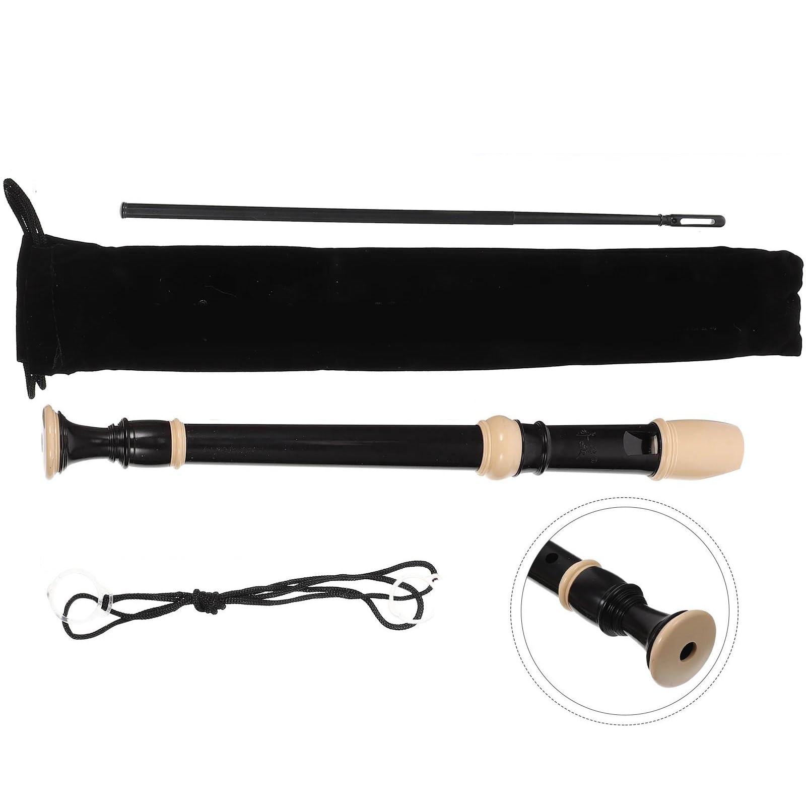 Juego De Flauta Dulce Soprano Plástico ABS Ideal Para Principiantes Flauta Dulce Madera