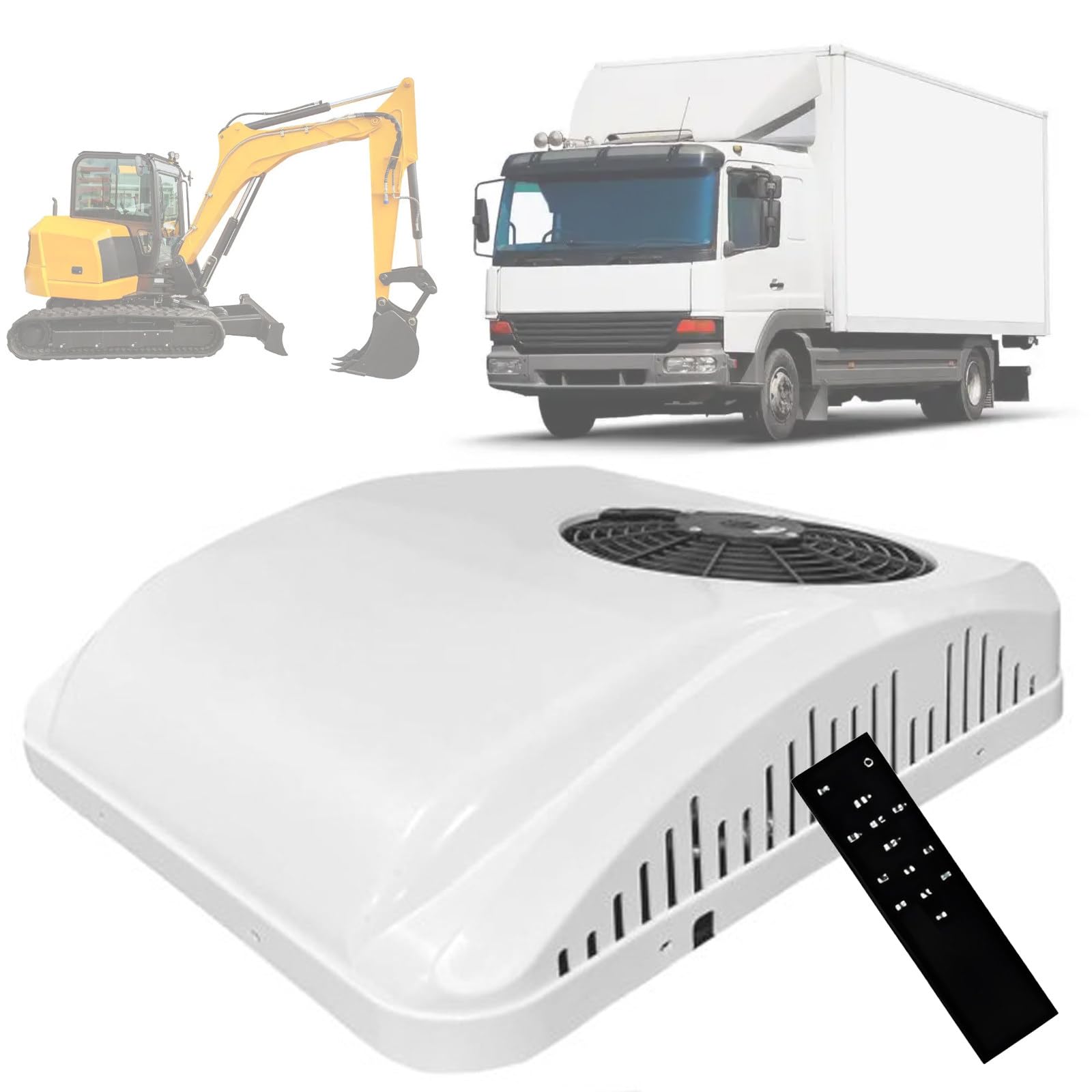 DOZPAL 12V/24V Rooftop Air Conditioner for RV, Fast Cooling, Parking Air Conditioning Ultra-Quiet for Truck, Campers, Campervan, Caravan, Trailers and Motorhome 24V