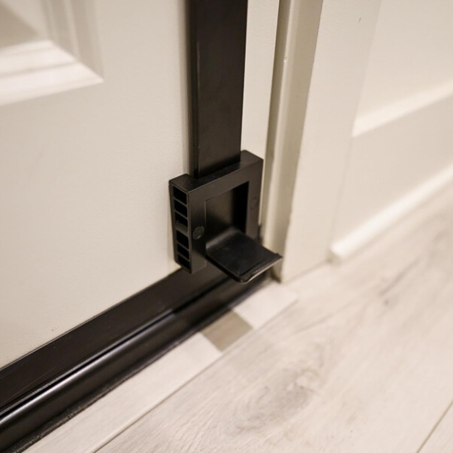 1Step Foot-Operated Door Opener for Latched Doors, Hands-Free, Convenient, Elegant Design, Lockable Door Handle - 1-Sided (Bathrooms and Offices)
