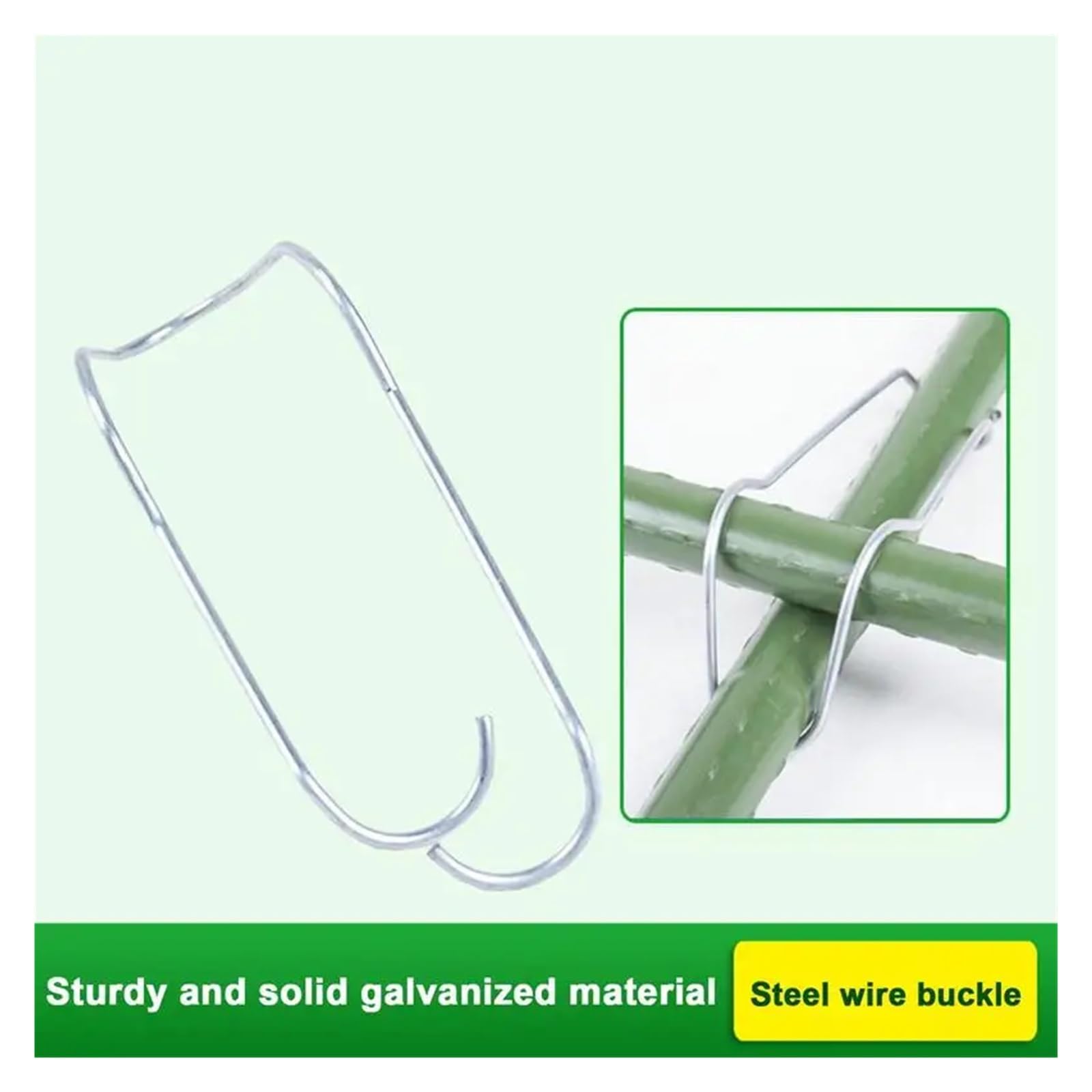Connettori a Gabbie vegetali Pianta di Collegamento Fibbie 50PCS Giardino Mucchio Clip Gabbie for Piante Connettore Palo da Giardino Connettori Traliccio di Verdure Clip di Filo per(16MM)
