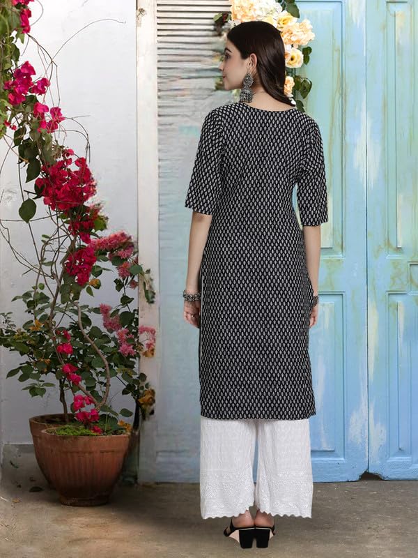 Pinkmint Women's Crepe Kurti For Women's Ethnic Printed Kurti For Women's (Pack Of 5)